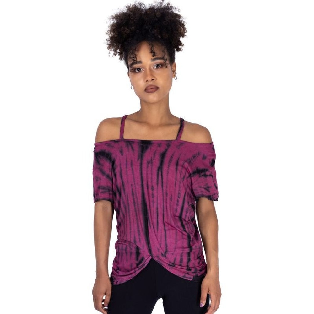 Innocent Lifestyle - DARA Top - Zwart/Bordeaux rood